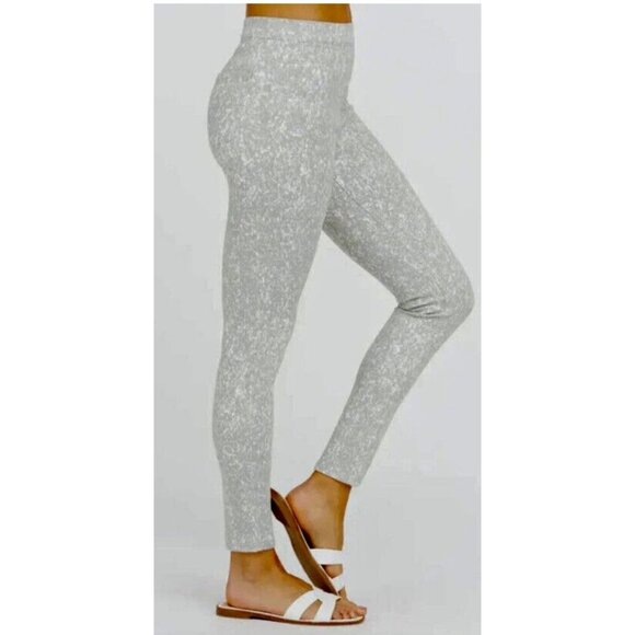 Spanx Womens Speckled Ankle Two Back Front Pocket Leggings Gray Size Medium - Picture 12 of 12